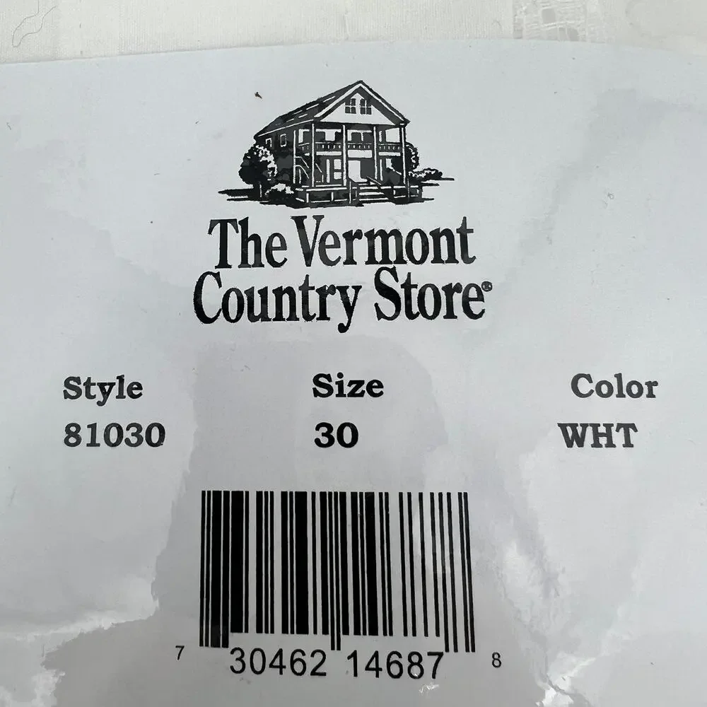 The Vermont Country Store 81030 Pocket Rod Tier Curtains (Pair) 44